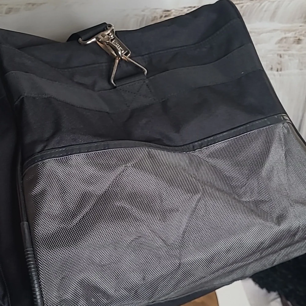 New with tag! Omaya Oversized Black Travel Over the Shoulder Duffel Utility Bag